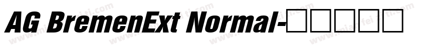 AG BremenExt Normal字体转换